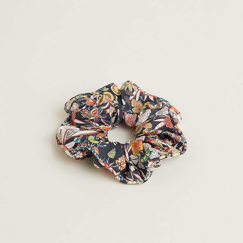 【HERMES】お好きな花柄をヘアーに☆シュシュ Claudia Bloom claudia-bloom-scrunchie--